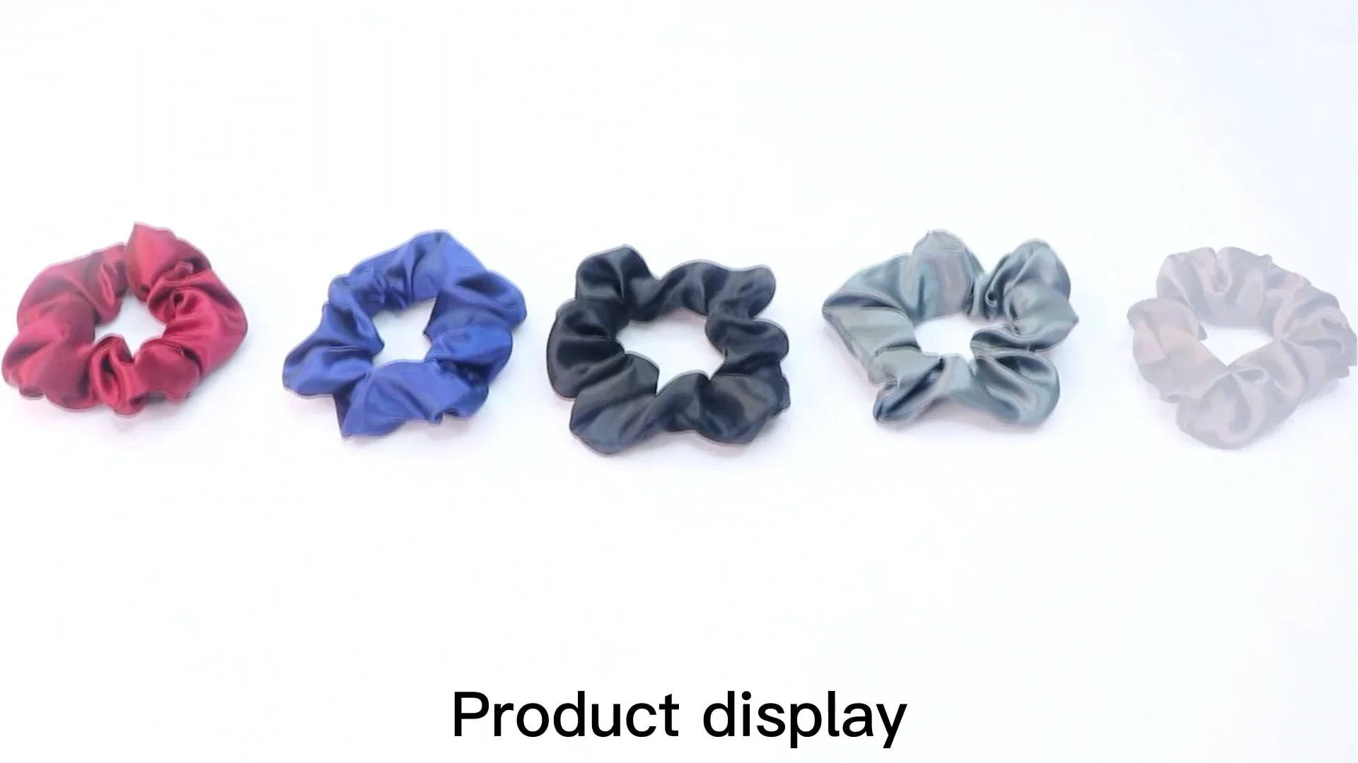 Wholesale Custom Hair Accessories Women Girl Scrunchy Elastic Hair Band Hair Ties Satin Silk