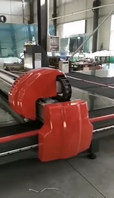 0-25m/min Automatic CNC Glass Cutting Machine Toughened Glass Cutting Table