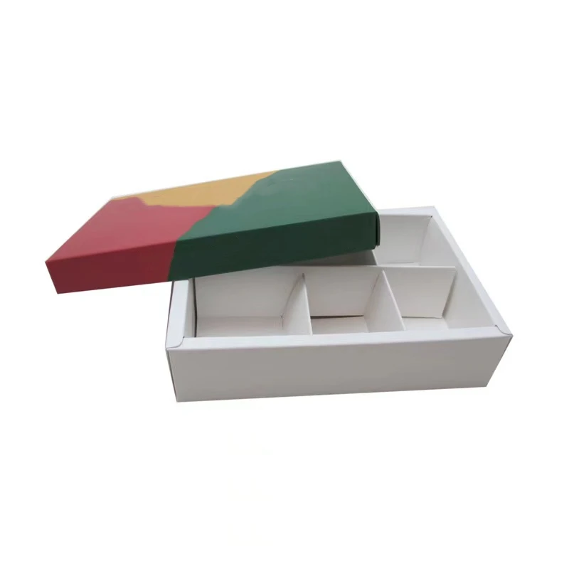 Factory Cheap Chocolate Box Luxury Custom Printed Chocolate Packaging Folding Chocolate Box with Paper Divider