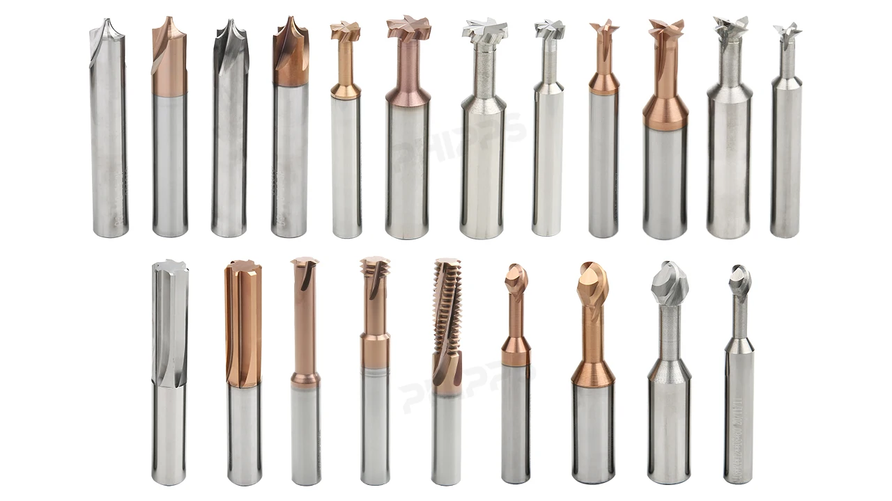 Single Tooth Flute Spiral Endmill Unc Three Solid Carbide Threading End