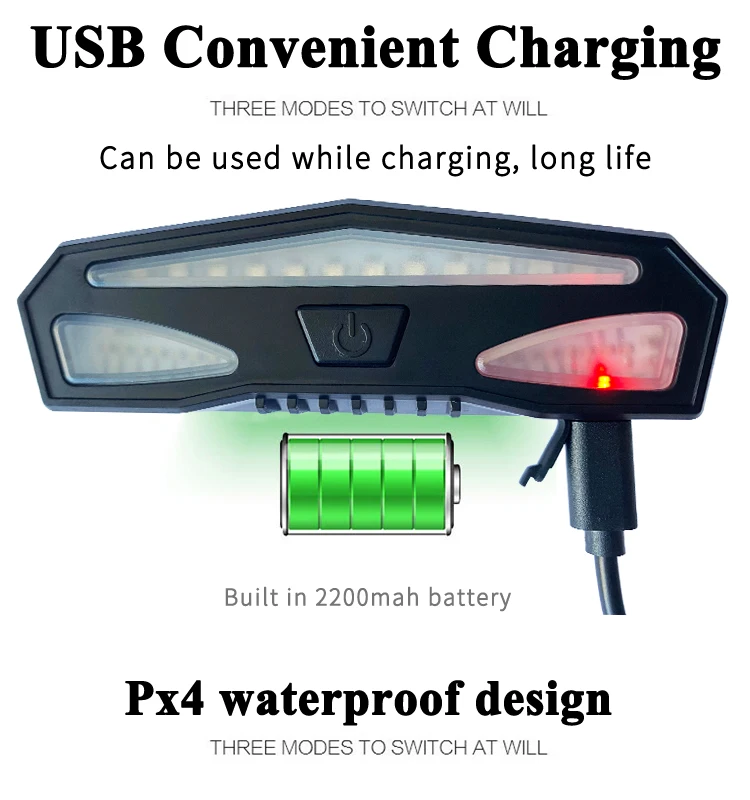 Waterproof Best Selling Wireless Remote Control Led Bicycle Tail Light