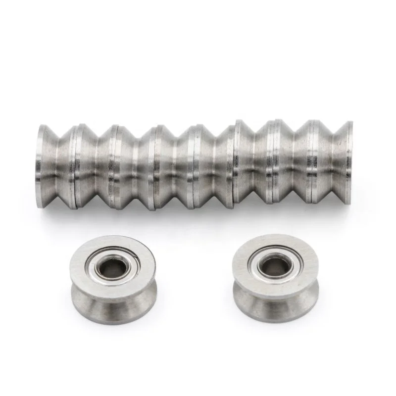 V Groove Track Roller Bearing V623 Zz V Groove Pulley 3x12x4mm Ball