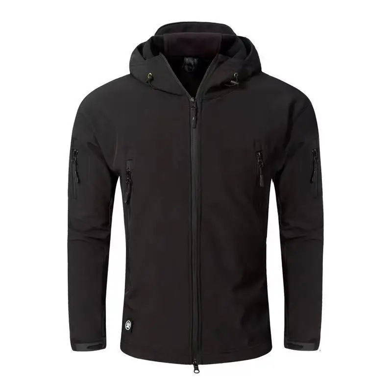 2024 Popular Style shark skin coat windproof waterproof jacket Gears Warm Softshell Jacket For Men_voghion.com
