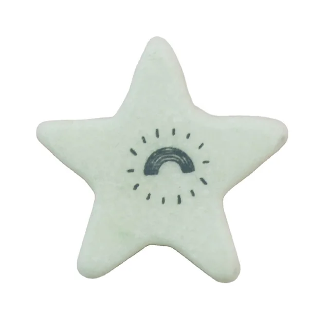 Best Price wholesale customizable pocket stone small marble star with double sides printing for gifts