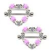 Silver  flower heart