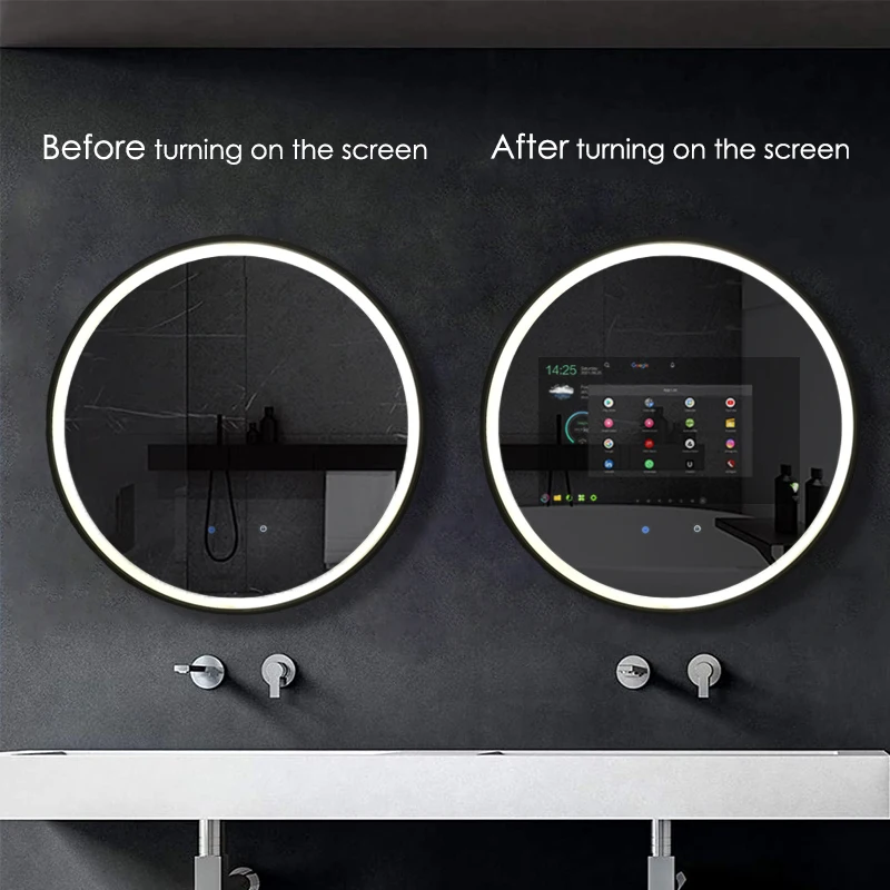 Stanhom Bathroom Wifi Touch Screen Android 12 Smart Magic Mirror With Lights Buy Smart Mirror