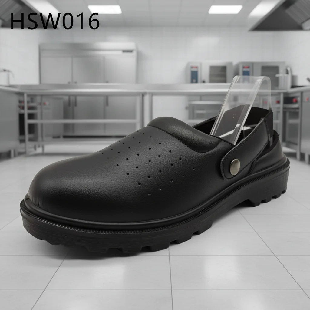 ZYF,Qatar Market Popular Easy Wear White/black Safety Shoes with Steel Toe Medical Laboratory Anti-static Chef Work Clogs HSW016