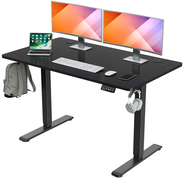 High Quality Ergonomic Modern Office Computer Table Sit Stand Desk Single Motor Standing Desk Electric Ajustable Desk
