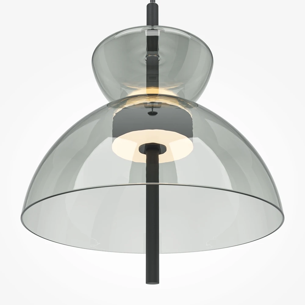 Modern Single Metal Pendant Chandelier for Bedroom and Dining Room Indoor Home or Hotel Decorative Hanging Lamp Small Size