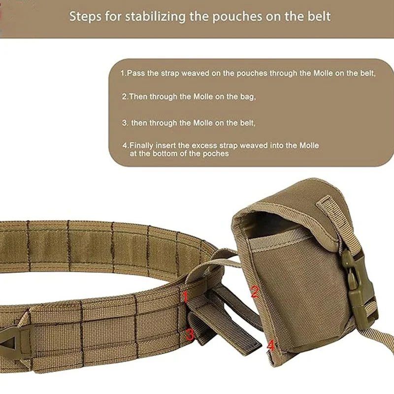 Adjustable Strap Security Duty Equipment High Density Material Tactical Belt Multifunctional Quick-release Buckle Duty Belt