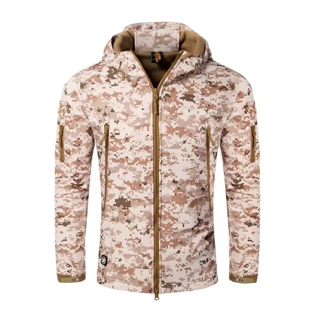 2024 Popular Style shark skin coat windproof waterproof jacket Gears Warm Softshell Jacket For Men_voghion.com