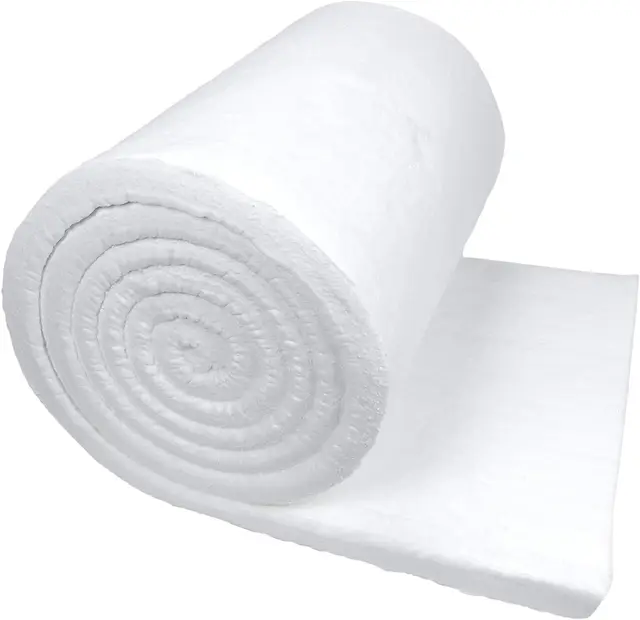1inch Thick 24inch  Width 60inch Length Ceramic Fiber Blanket roll Insulation Density Lb./Cu. Ft. 8