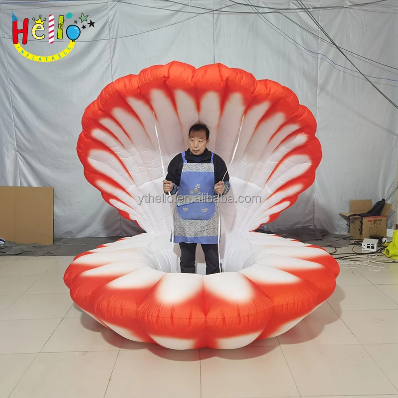 Giant Colorful Inflatable Sea Shell Inflatable Clam for Stage Props