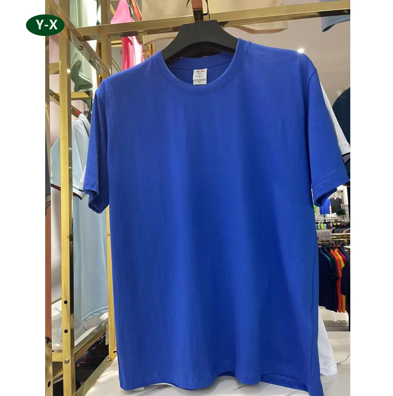 Y-X Manufacturer Custom LOGO 230gsm T-shirt 100cotton Hip Hop Drop