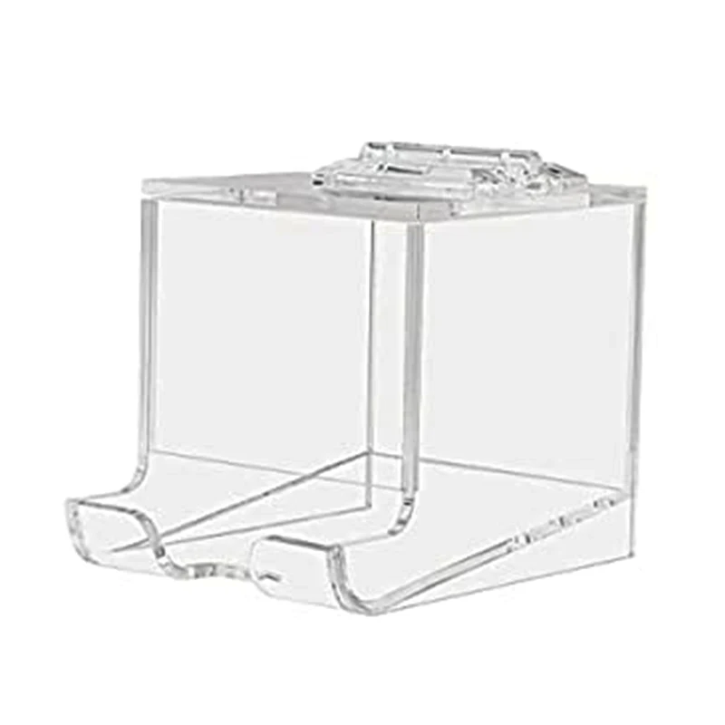 Clear Acrylic Lip Balm Dispenser Lip Gloss Display With Hinged Lid