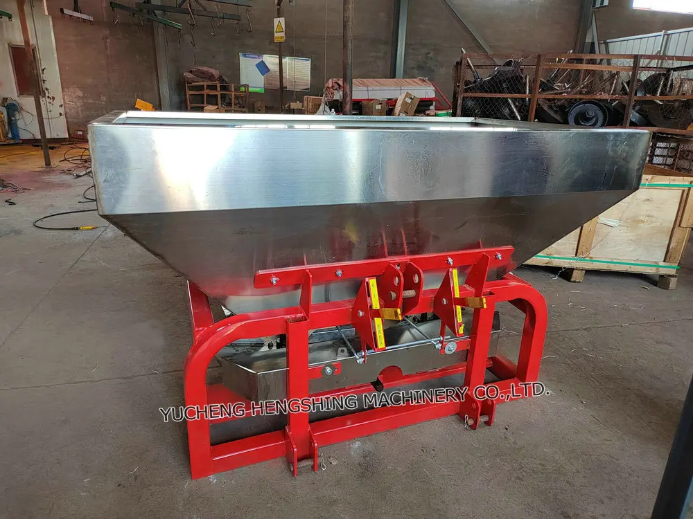 Agricultural 500L 1000L Stainless Steel Fertilizer Spreader for Tractor