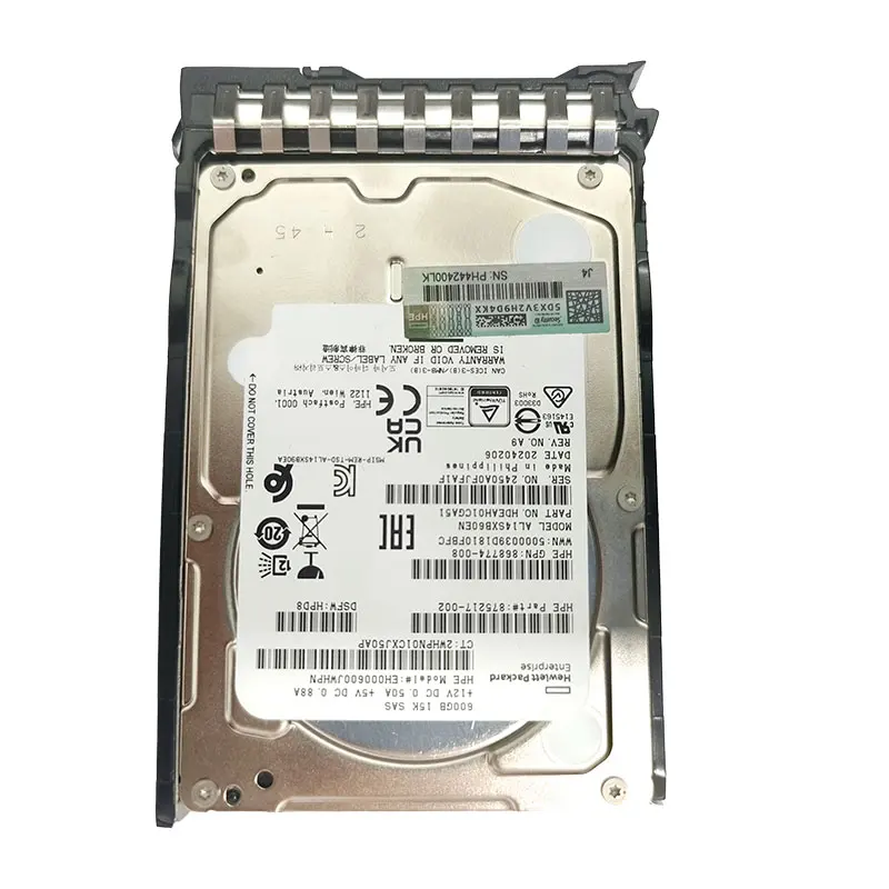 Hpe Hdd Server Hard Drive 600G 15k Sas for Hpe Server