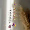 Gold whirl circleabColorful spire water drop/About Long45CM
