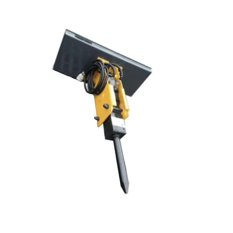 90-120 Bar Skid Steer Attachments Hydraulic Rock Breaker 700-1200 Bpm