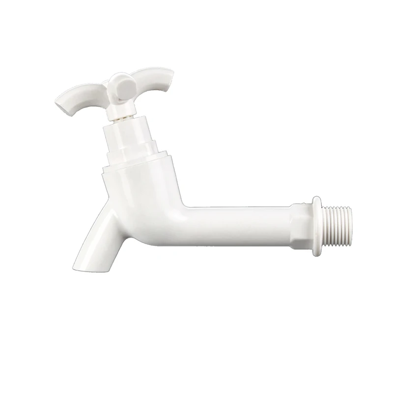 Chinese Factory PVC-U Plastic Ceramic Valve Core Wall-Mounted Bathroom Kitchen Basin Faucet