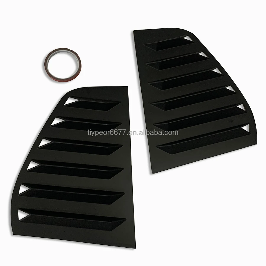 product abs black rear side window quarter louver trim for volkswagen golf 6 mk6 2010   2013-4