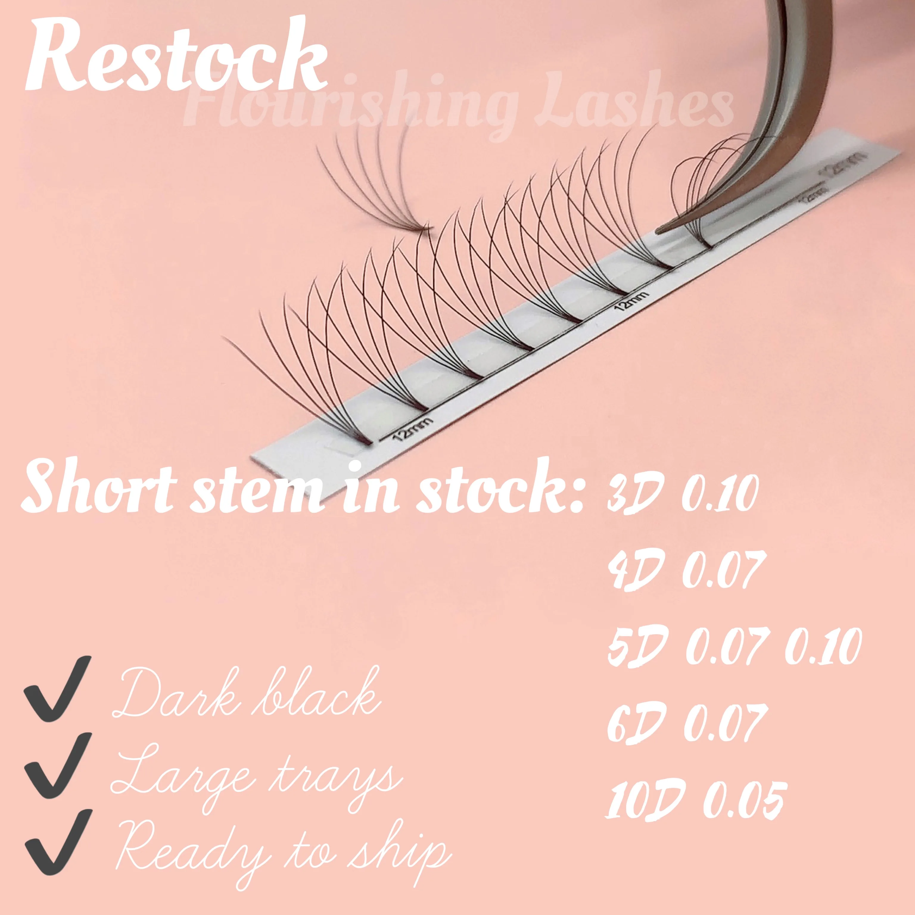 Cashmere Feel Lashes 2019 Faux Mink 3d Volume Lashes Flare Eyelash Extension