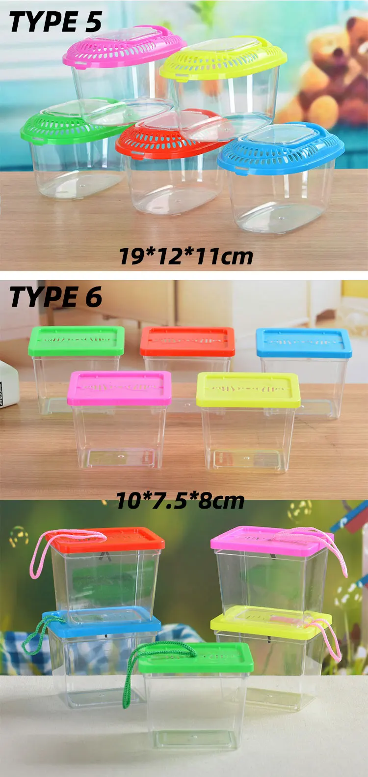 Decoration High Transparency Fish Tank Square Clear Plastic Aquariums