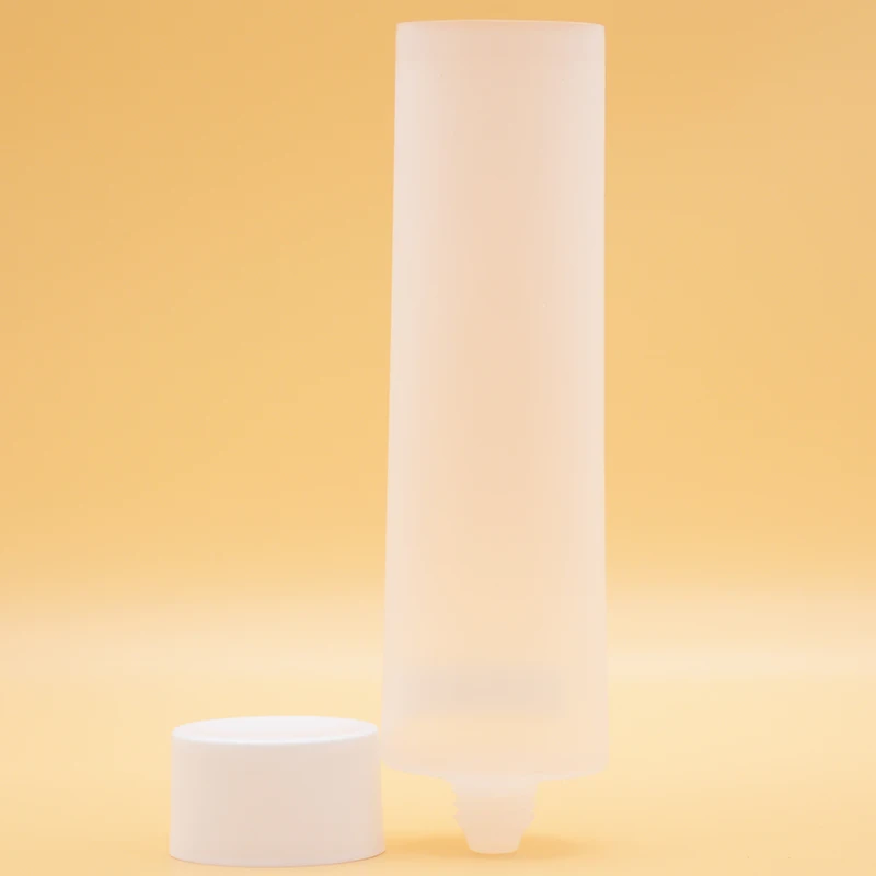 Multiple Layer Cosmetic Tube Packaging Screw Cap Lotion Lubes 100ml Sugar Cane Plastic PE Body Lotion 5 Layers Custom Oval 40mm