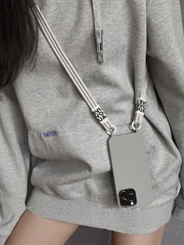 Suitable For IPhone 15 Phone Case New Crossbody Strap Iphone 14 Pro Max Niche High Sensitivity_voghion.com