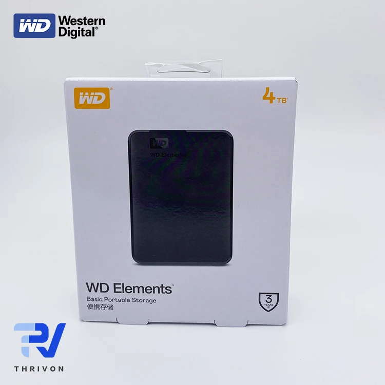 Western Digital Wd Elements 4tb Basic Portable Storage - Buy Western  Digital Wd 4tb Usb 3.0,Ssd 2.5