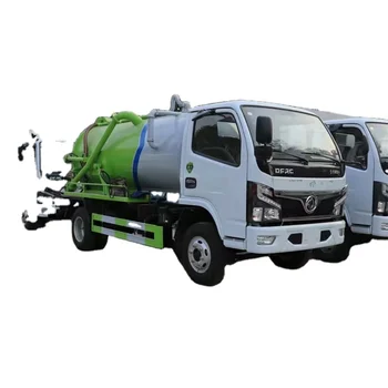 The high-pressure vacuum pump of the sewage truck has strong suction force, and the tank body can be lifted