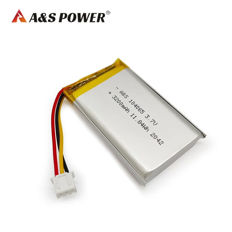 A&S Power 104065 3.7v 3000mAh Lipo Rechargable Lithium Battery