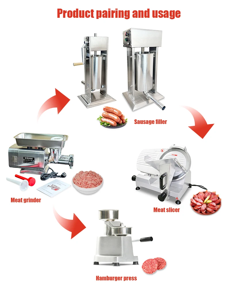 product jinkun electric sausage stuffing machine 30l capacity stainless steel vacuum sausage filling machine factory outlet-2