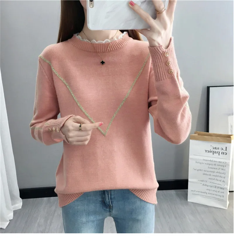 Turtleneck Sweater Women 2022 Autumn Winter Long Sleeve Pullovers Sweaters Female Knitted Tops Jumper Ladies Casual