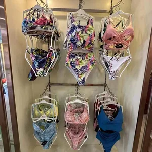 Wholesale Fashion Two-piece Swimsuit Set Women's Printed Backless Sexy Bikini Spot Randomly Shipped