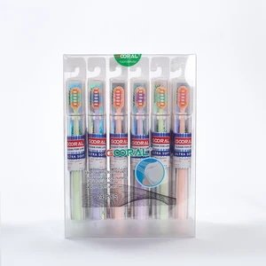 OEM/CUSTOM BIODEGRADABLE DISPOSABLE ADULT TOOTHBRUSH SOFT NYLON BRISTLES with PLASTIC HANDLE HOME LOGO PERFECT for HOME USE