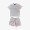 Grey Pink Print