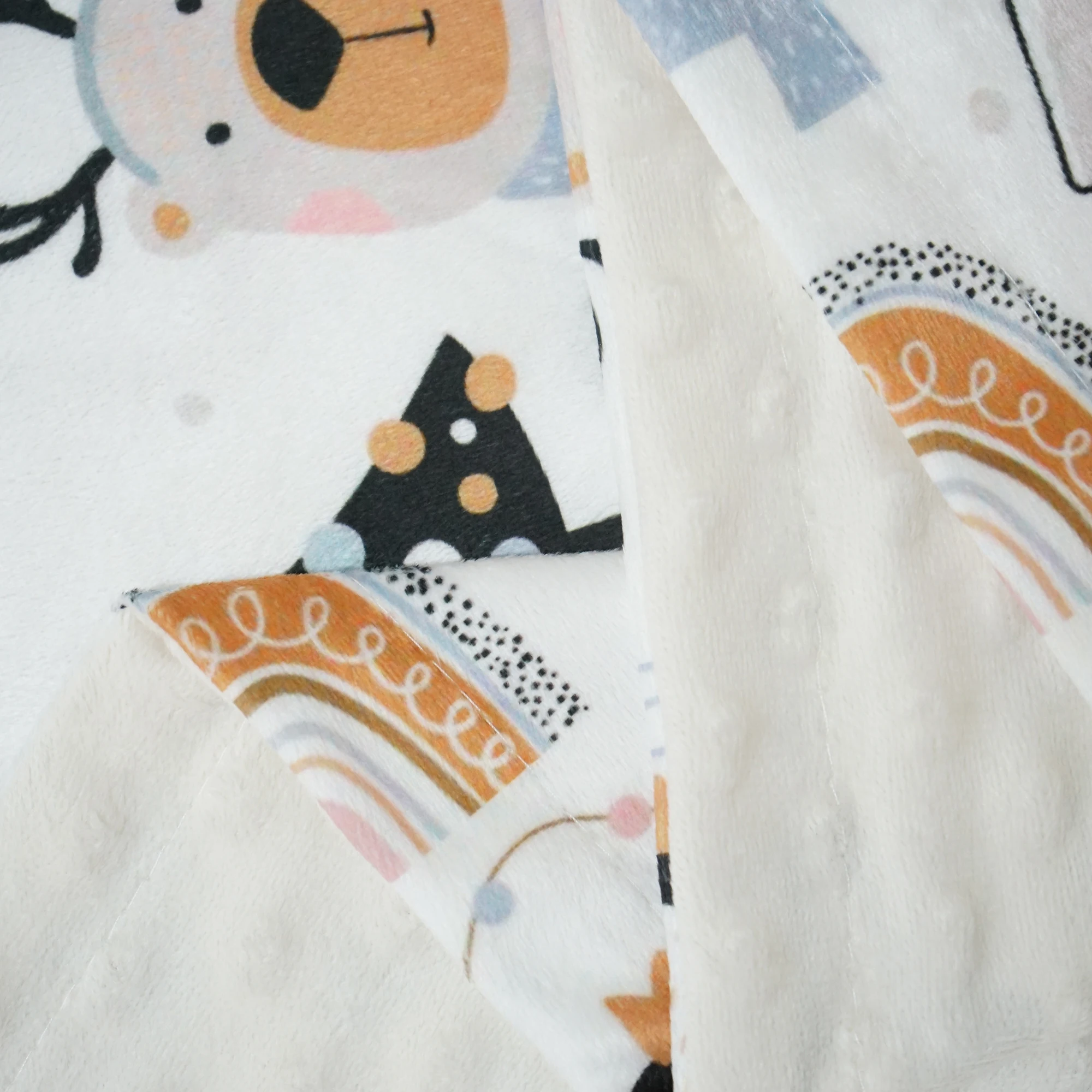 Custom OEM ODM Baby Blanket for Boys Girls Soft Minky with Double Layer Dotted Backing Penguin Printed  Receiving Blanket