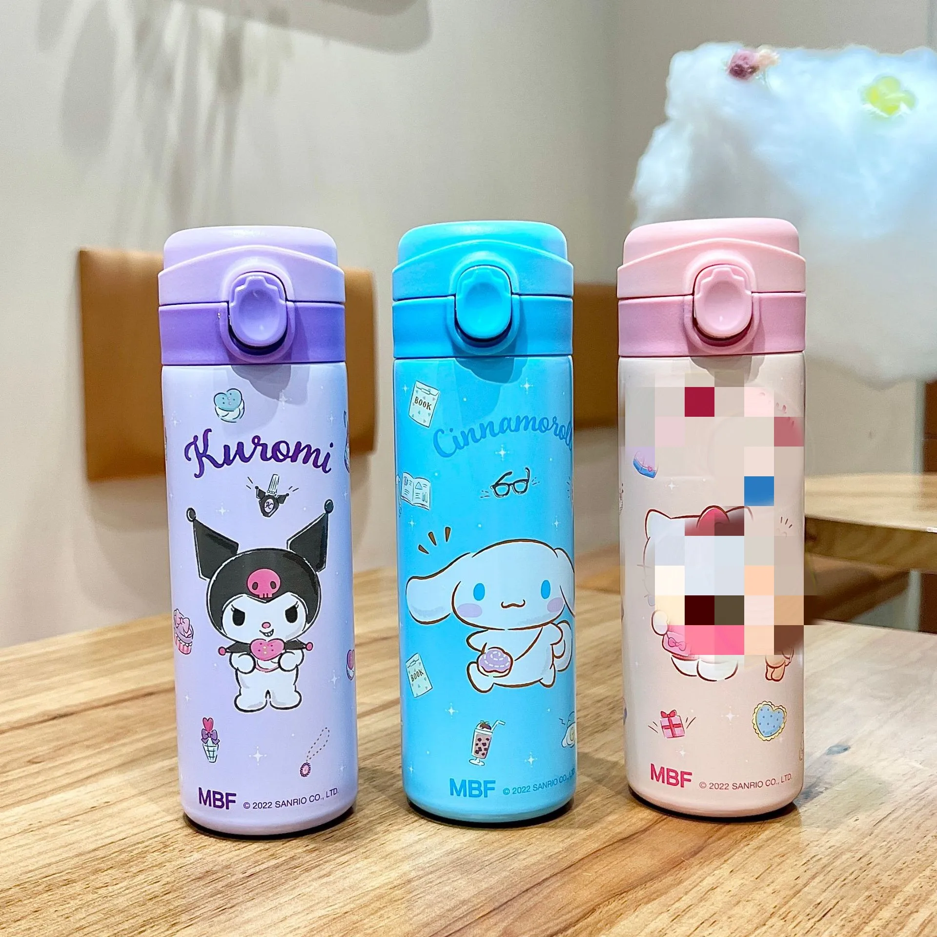 Japanese Sanrioes Thermos Cup Kuromi Children's Portable Bouncing