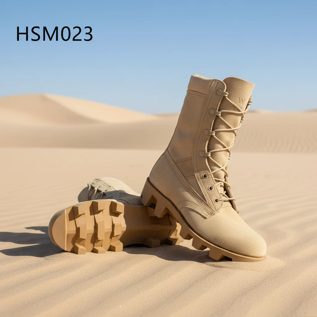 ZYF,Operational Level Anti-tear Natural Suede Leather Desert Boots Hard Wear Vulcanized Rubber Sole Altama Combat Boots HSM023
