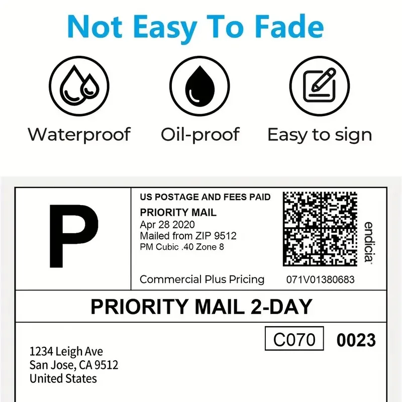4x6 Recyclable Direct Thermal Shipping Labels Commercial Grade