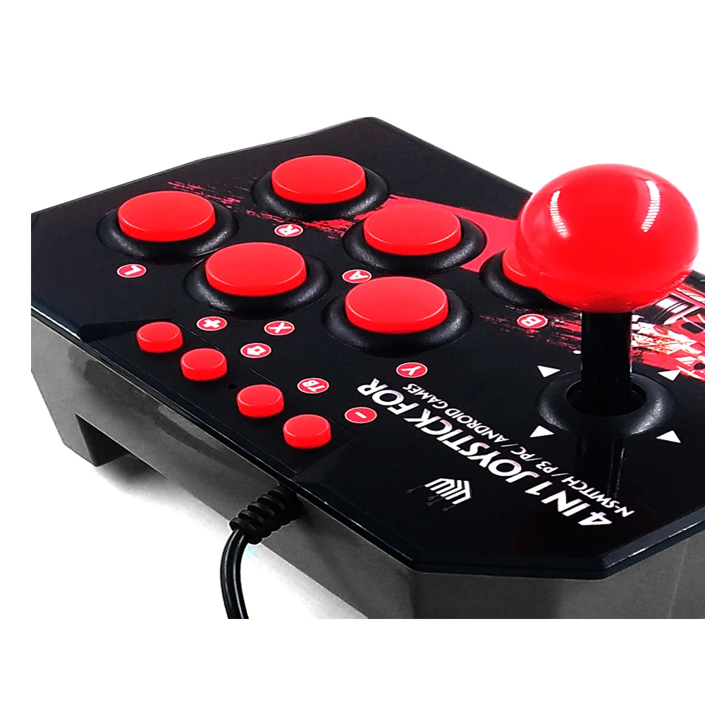 4 IN 1 Wired Joystick - Ultimate Gamepad for PC & Switch