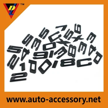 3D DIY Metallic Alphabet Auto Aufkleber Auto Emblem Brief Abzeichen  Aufkleber - Q (silber)