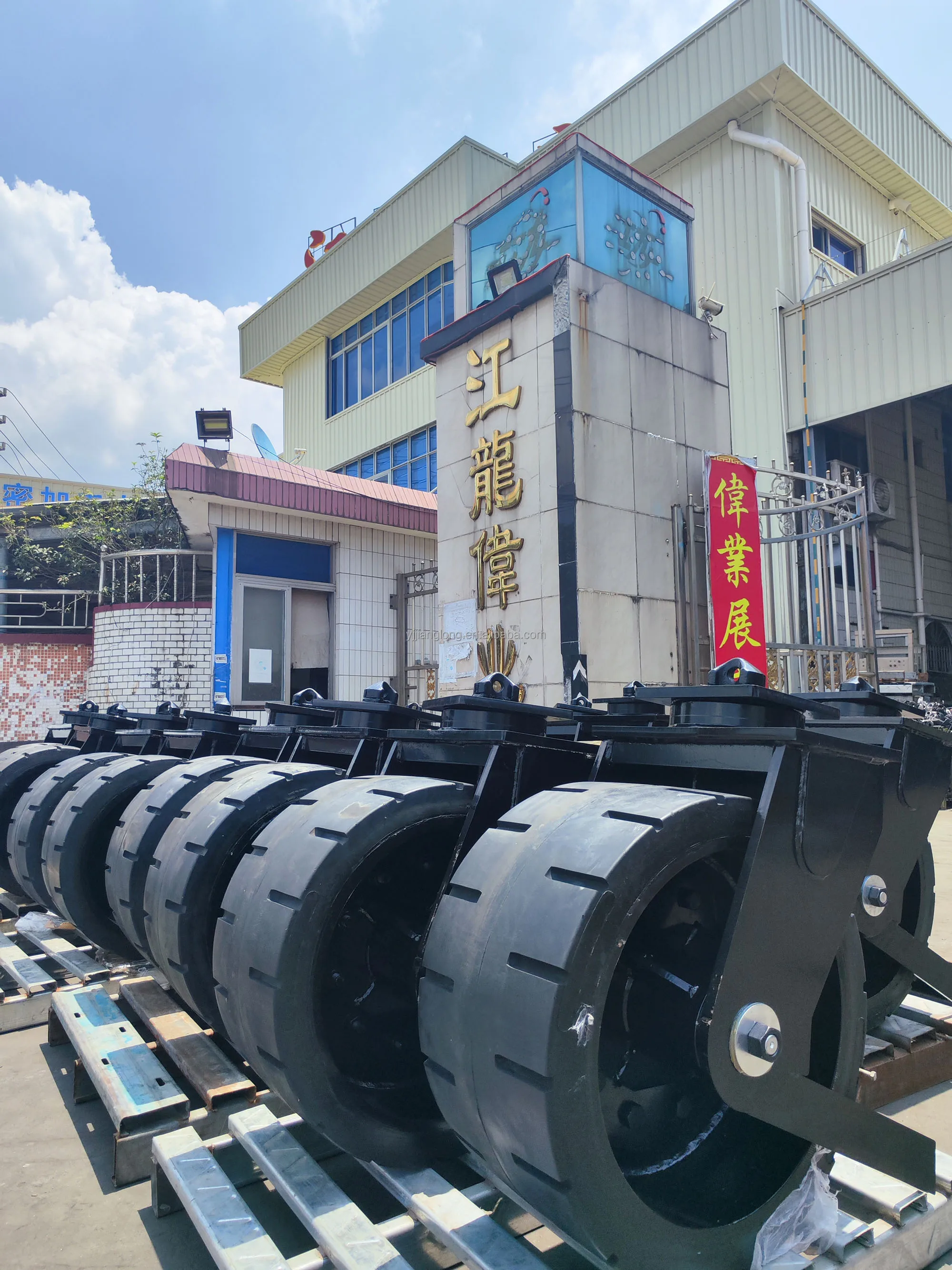 5000KG Load Capacity Shipping Container Castors with Wheels for Rough Terrain