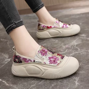 Made in China Women's Shoes Fashion Trend One Pedal Women's Shoes Personalized Sequins Decorative Slippers