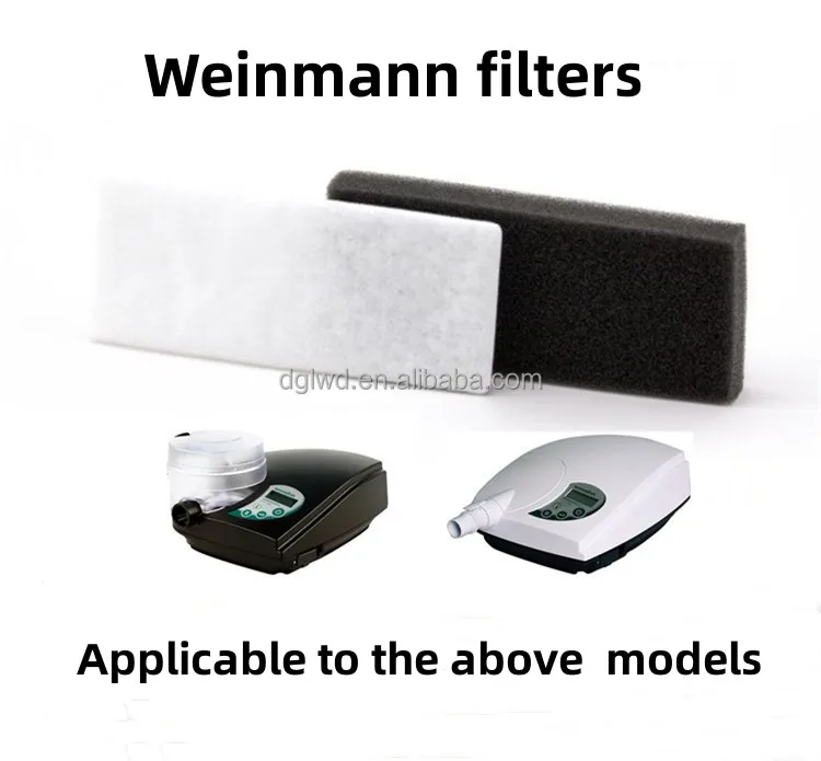 Disposable CPAP Filter with 99.995% Efficiency 5micron Porosity and 68MM*29MM Size for Weinmann CPAP Machines