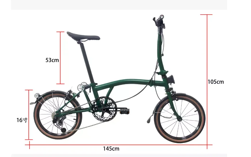 MINT TRI-FOLDING Bike BOB Six - 16-Inch 6-Speed Folding Bicycle