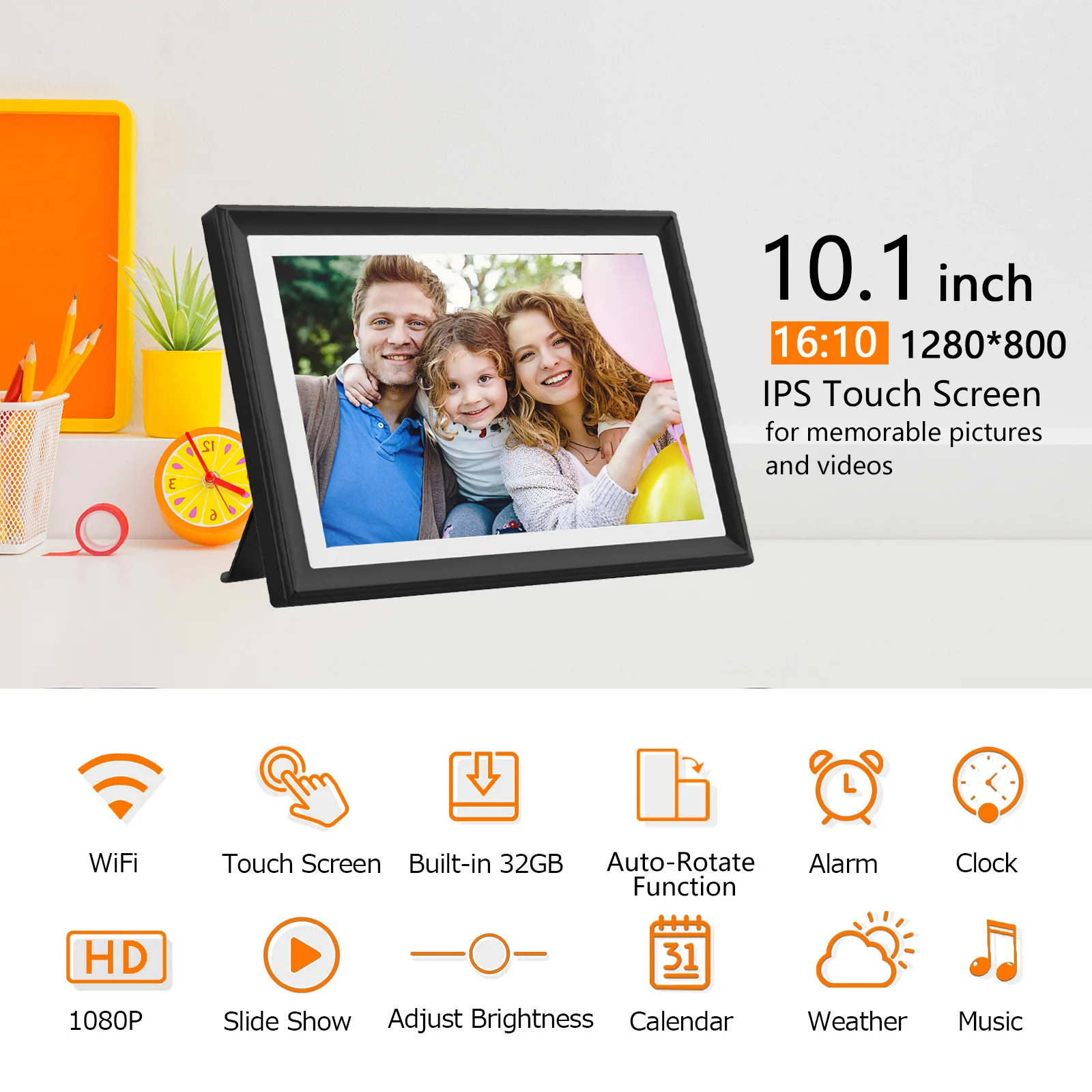 Wi-Fi フォトフレーム　10.1インチ　SSA Amazon.co.jp: SSA wifi デジタルフォトフレーム10.1インチ 人感