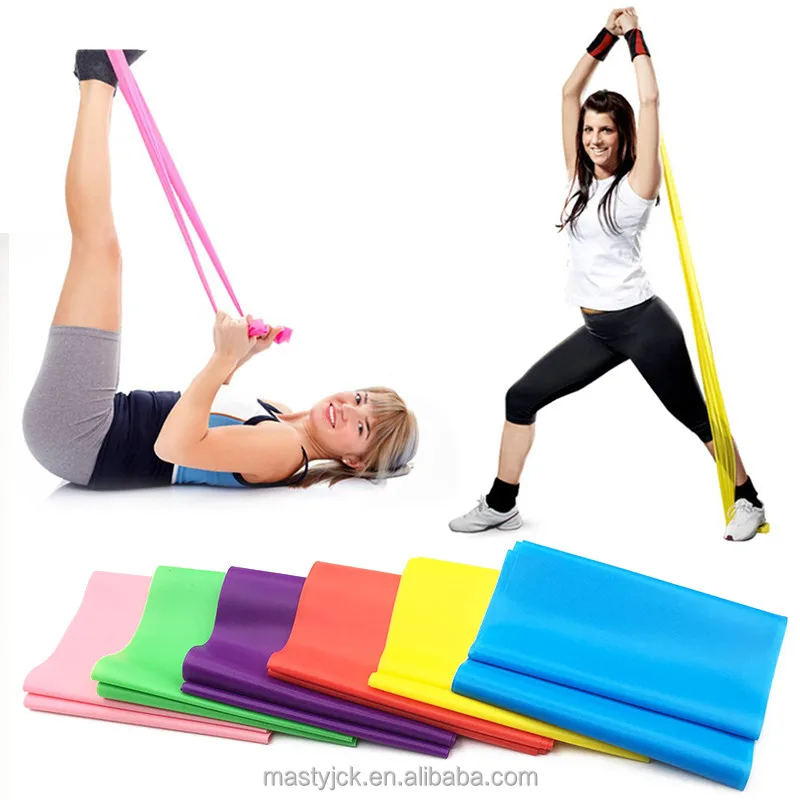 Elastic Yoga Pilates Rubber Stretch Exercise Band Arm Back Leg Fitnessresistance 