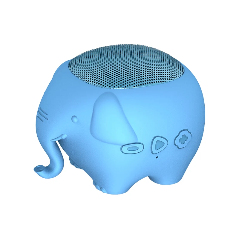  Elephant Trunk Mini Loud Bluetooth 4.1 Dual Paring Wireless  Speaker with Strong Bass, Noise-Cancelling Microphone, Portable Hand Free  Calling Supports Family Sharing (Blue) : Electronics